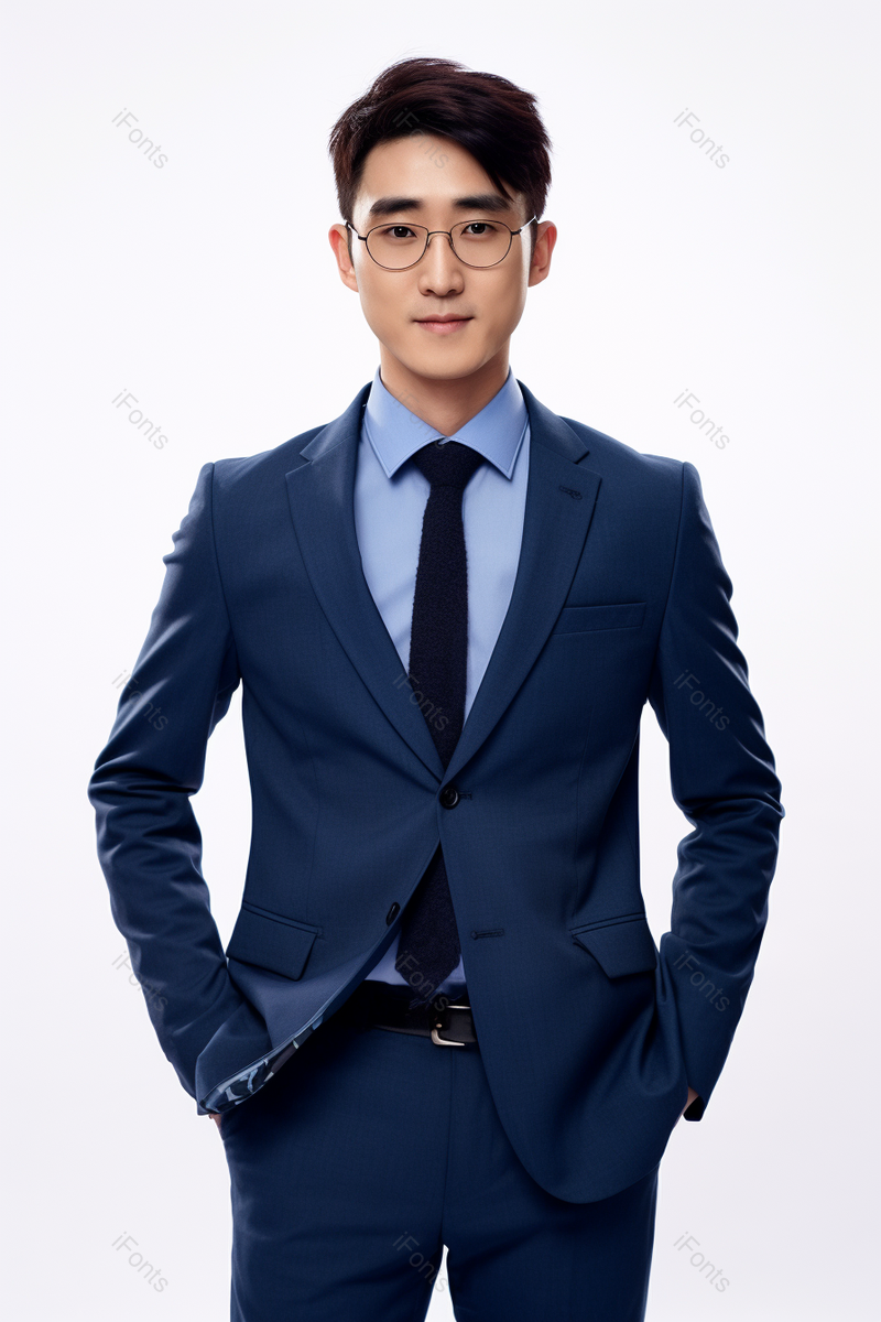 商务穿蓝色西装的男人实拍摄影图员工职工人物,高清,摄影图,摄影图片,图片大全,摄影图免费下载